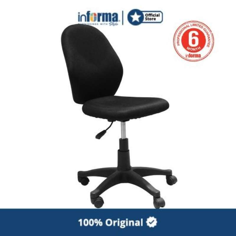Promo Informa Zeppelin Kursi Kantor Sandaran Rendah - Hitam Diskon 33% ...