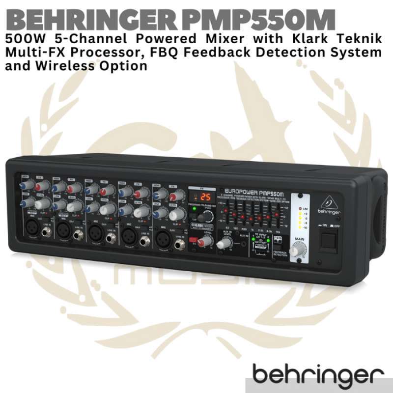 Jual Behringer Europower Pmp550m 5 Channel 500w Powered Audio Mixer Di
