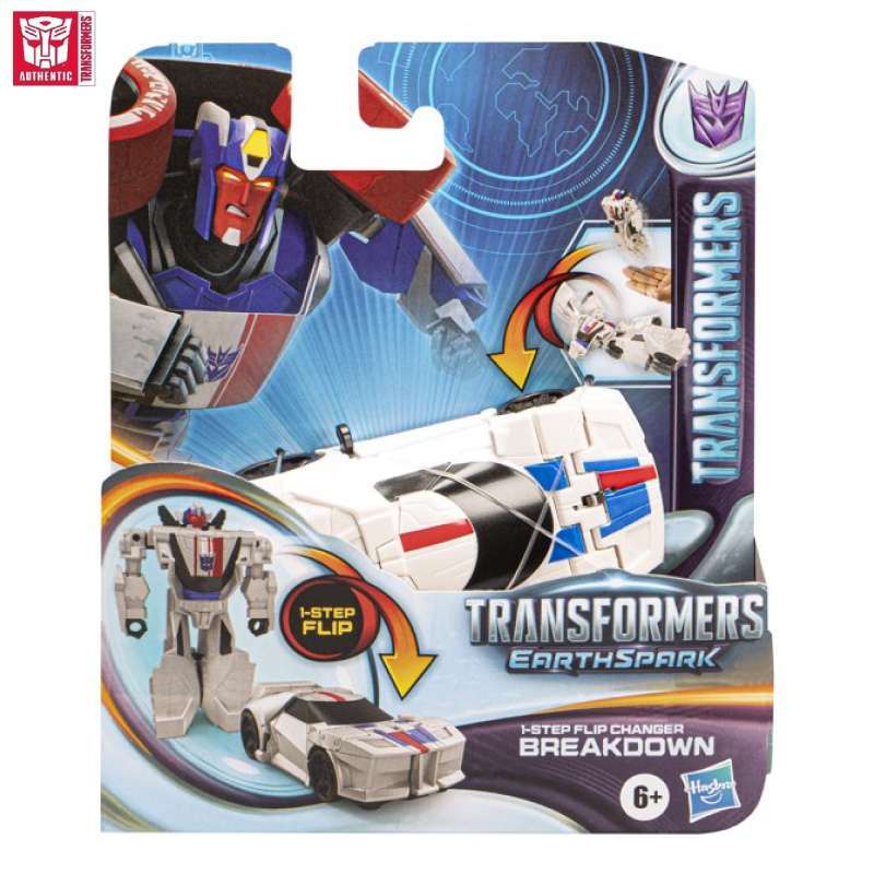 Transformers EarthSpark Flip Changer Megatron 10 Cm - Action Figure Robot Convertibile In Aereo In 1 Passaggio Lanciandolo In Aria, Giocattolo Per Bambini 6+ Anni