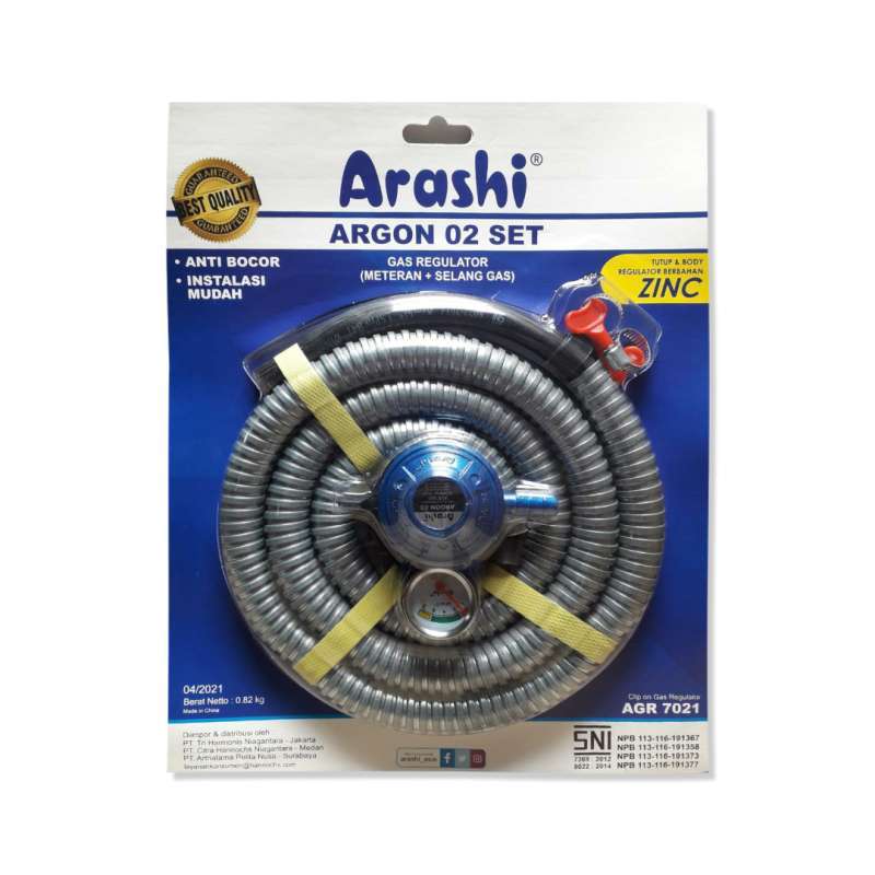 Promo Rad Arashi Gas Regulator Series Set Selang + Klem Regulator