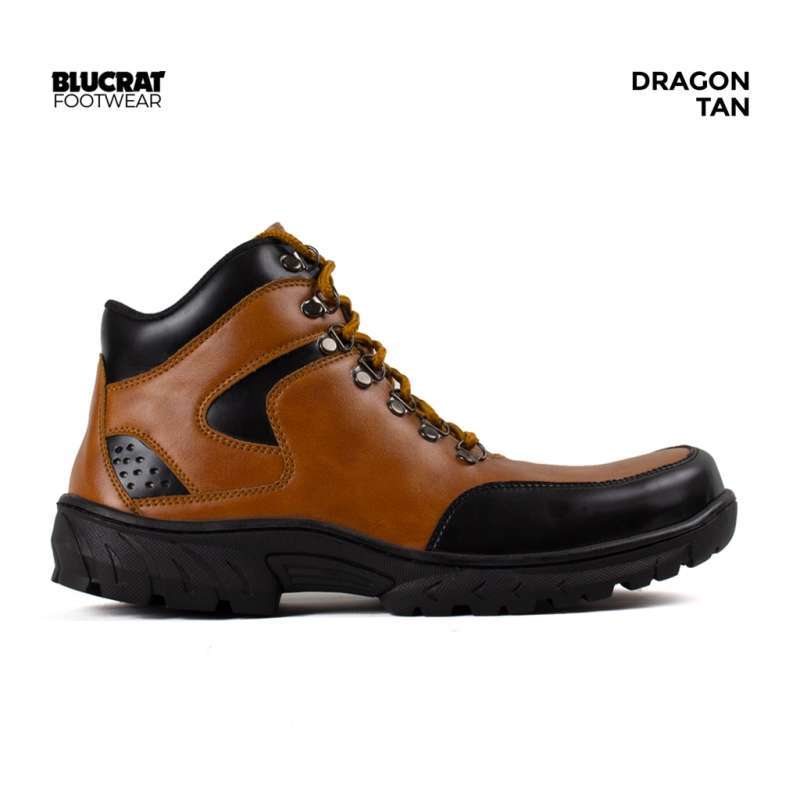 Promo GST Blucrat Sepatu Boots Pria Safety Dragon 43 Tan Diskon 31