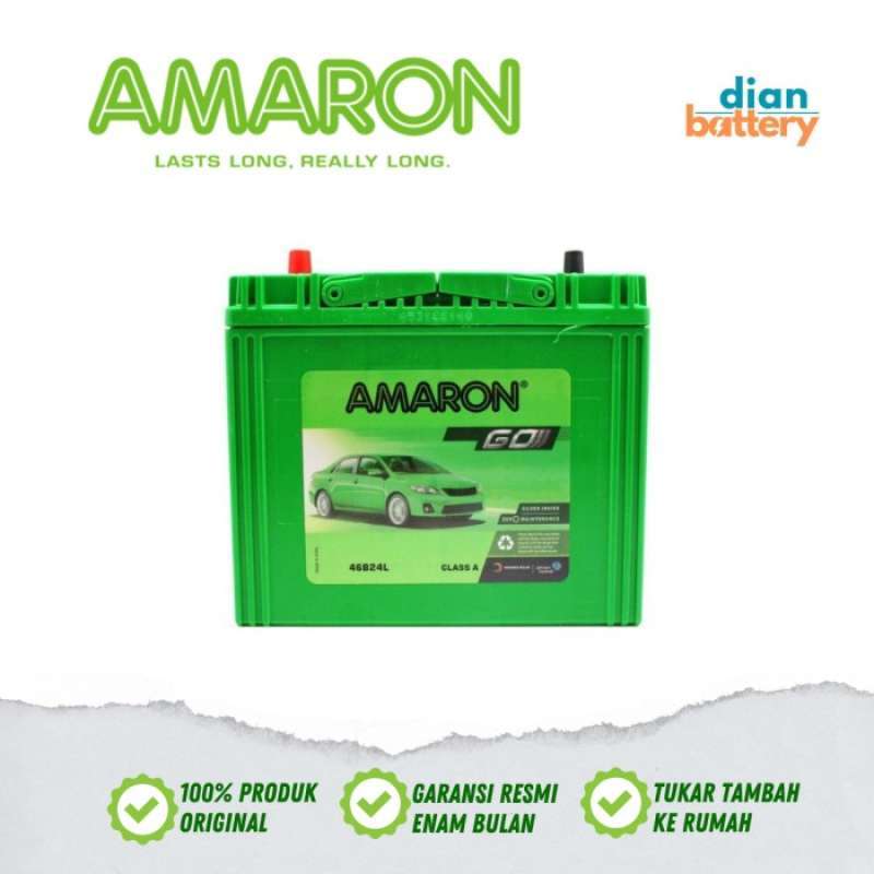 Promo Aki Mobil Honda CRV AMARON GO 46B24LS Aki Kering NS60LS (45Ah
