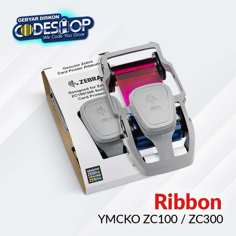 Promo Zebra Zc100 Zc300 Ribbon Color Ymcko 200 Prints Pita Warna 800300