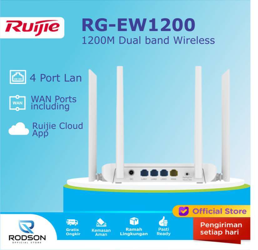 Promo Termurah Router Ruijie Reyee Rg Ew1200 1200M Dual Band Wireless ...