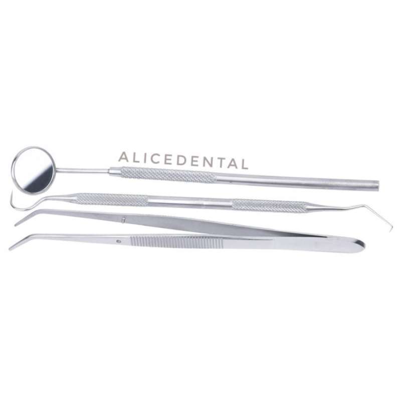 Kit Esame Odontoiatrico Studente Diagnostica Denti Pulizia Pick Sonde