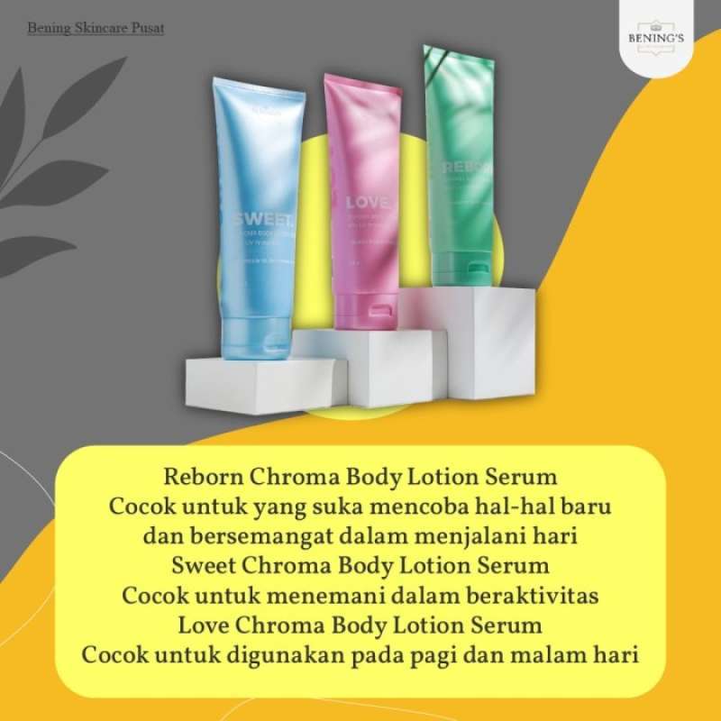 Jual Benings Chroma Body Lotion Serum By Dr Oky P (bpom) (halal) Di