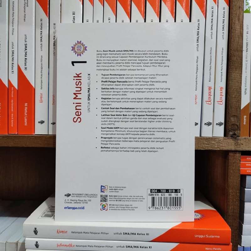 Promo Buku Seni Musik Kelas 10 Sma Kurikulum Merdeka Erlangga Diskon 15 ...