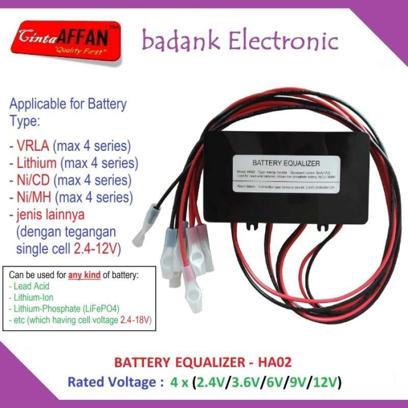 Promo HA02 Battery Equalizer Balancer VRLA Lithium NiCD NiMH Solar Cell ...