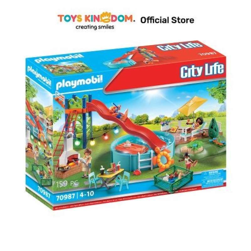 Promo Playmobil City Life Pool Party 70987 Diskon 23% Di Seller Maloch ...