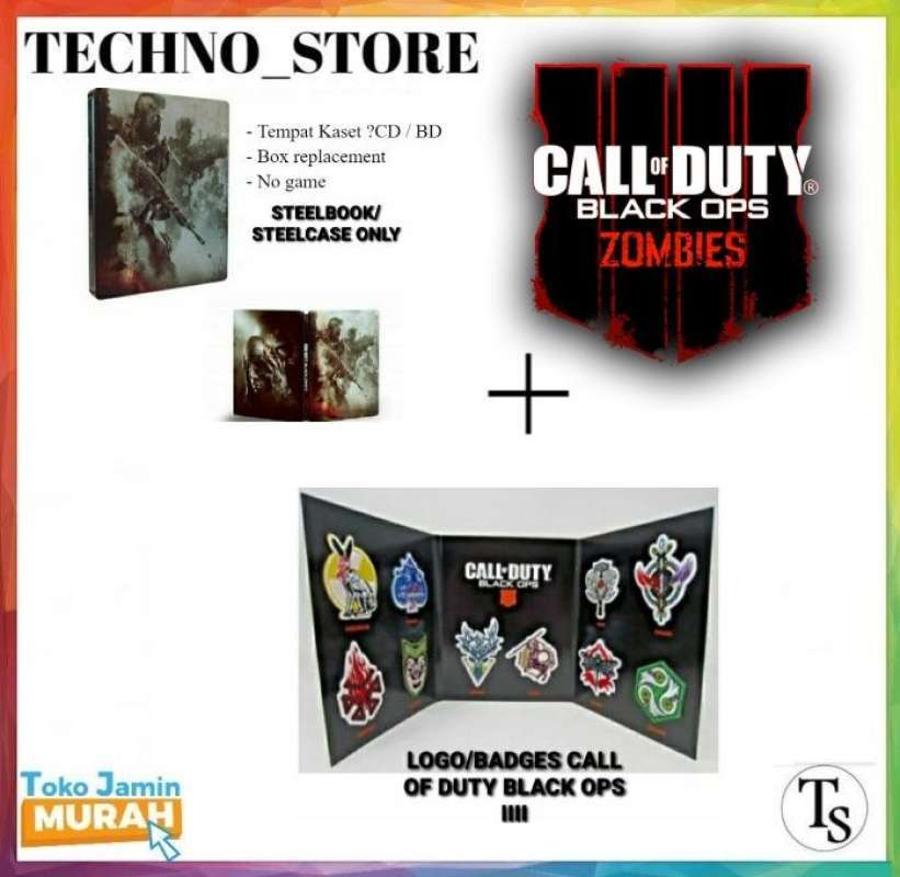 Promo Steel Case Call Of Duty Black Ops 4 Battle Grip / Tempat Kaset