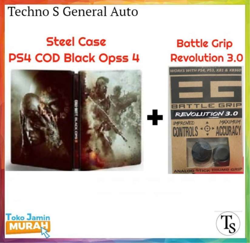 Promo Steel Case Call Of Duty Black Ops 4 Battle Grip / Tempat Kaset