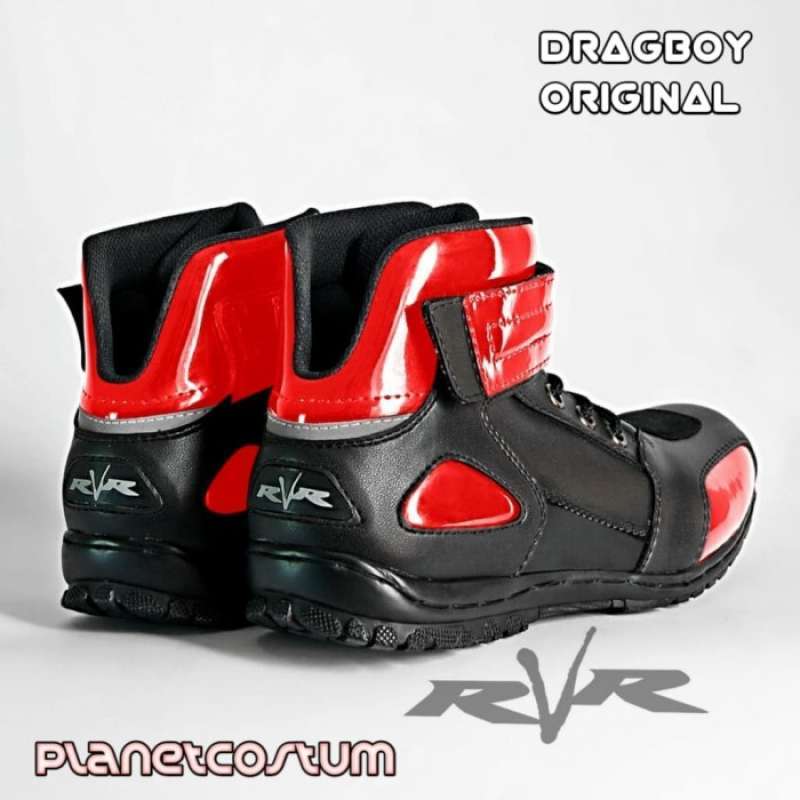 Sepatu Motor Rvr Jual Sepatu Bikers Terbaru Rvr Dragboy Merah Red Boots Motor Touring ...