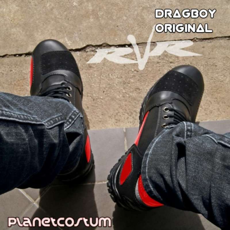 Sepatu Motor Rvr Jual Sepatu Bikers Terbaru Rvr Dragboy Merah Red Boots Motor Touring ...
