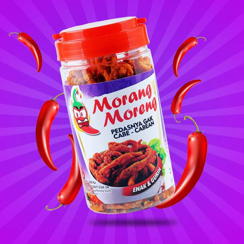 Promo Keripik Usus Pedas Crispy Aneka Rasa Toples Morang Moreng Snack