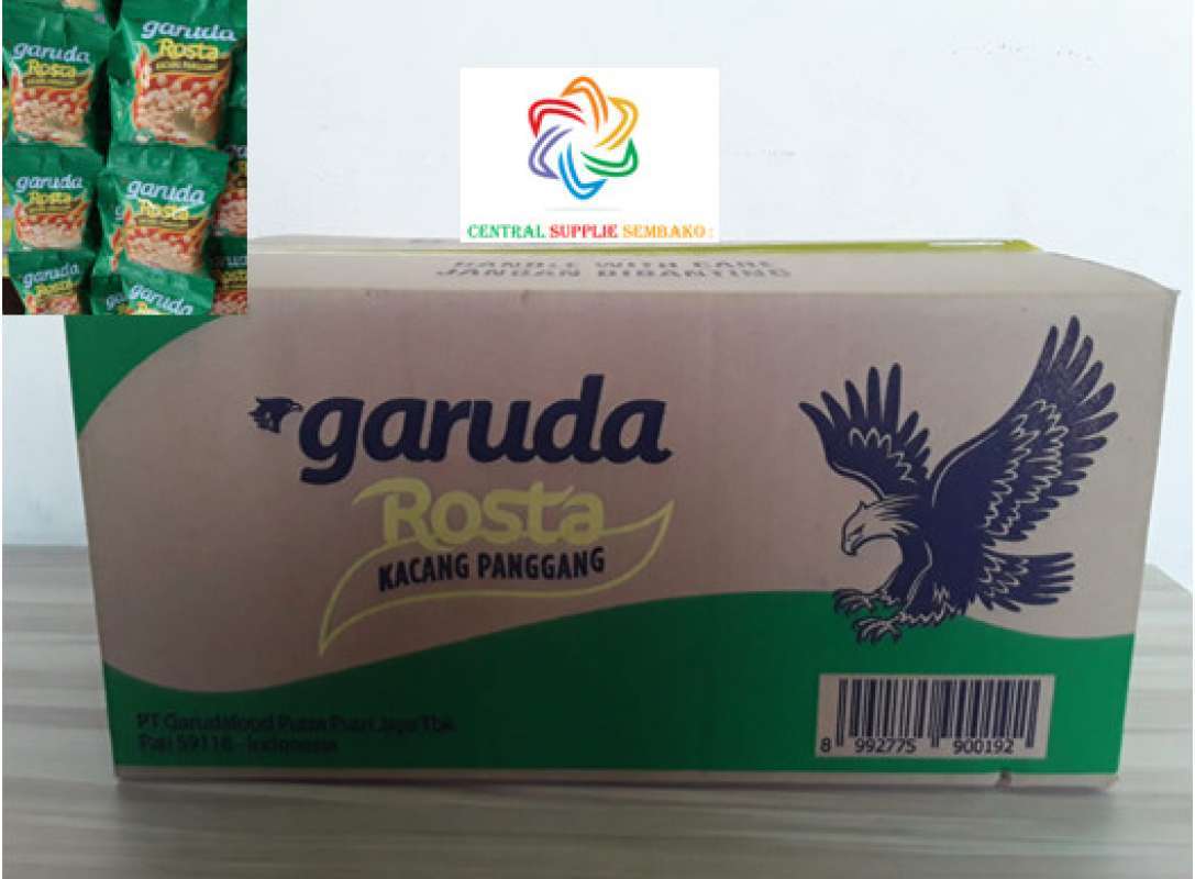 Promo Garuda Rosta Kacang Panggang Snack[12gram/60pcs/1 Karton ] Diskon ...
