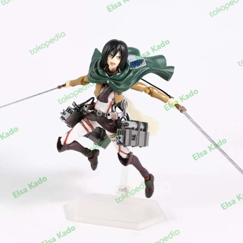 Lot De 2 Figurines Attack On Titan Figma - Mikasa Et Eren, Occasion