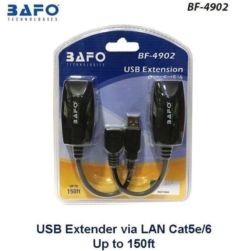 USB 2.0 Extender 4 Poorts Via Cat5e Cat6 RJ45 LAN Uitbreiding 5 V Laag Stroomverbruik Ethernet Werk Sync Windows Macos Android Linux Geen Stuurprogramma Ex50usb 648914569