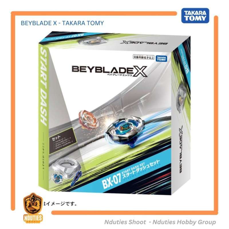 Promo BX-07 Beyblade X Start Dash Set + Stadium & Launcher Takara Tomy ...