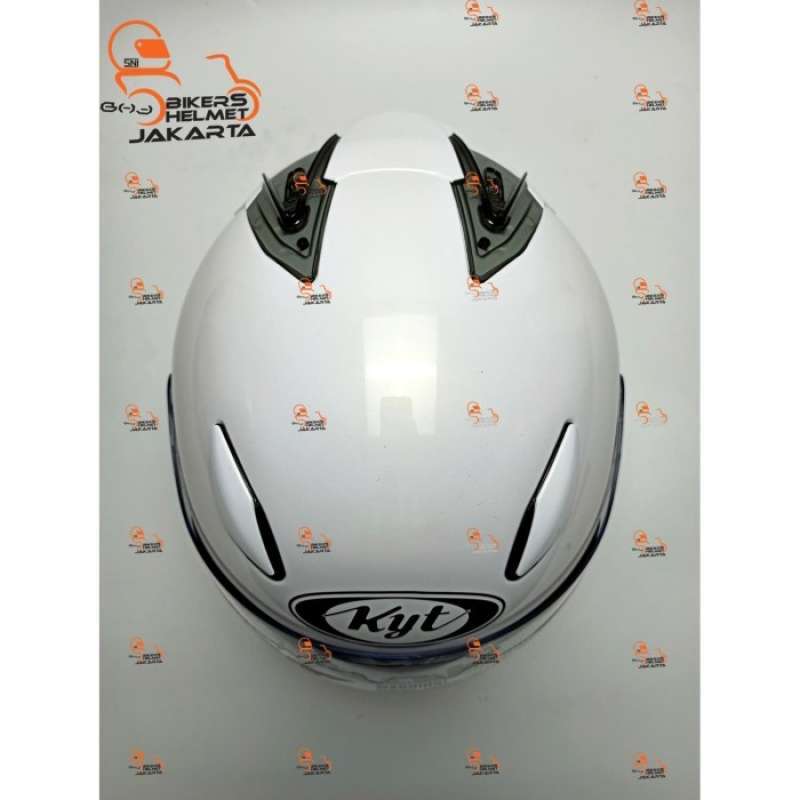 Promo Kyt Helm Dj Maru Solid Pearl White Half Face Terbaik Diskon 25