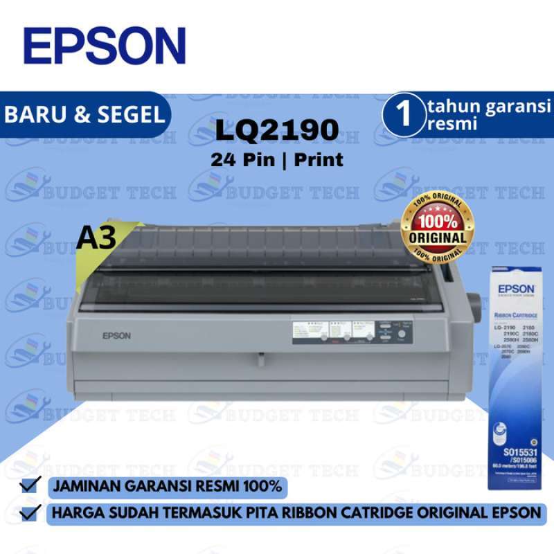 Promo Epson LQ 2190 Printer [DOT MATRIX UKURAN KERTAS A3, FOLIO, A4