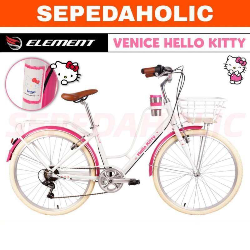 Promo Sepeda City Bike ELEMENT VENICE HELLO KITTY Ukuran 26 Inch