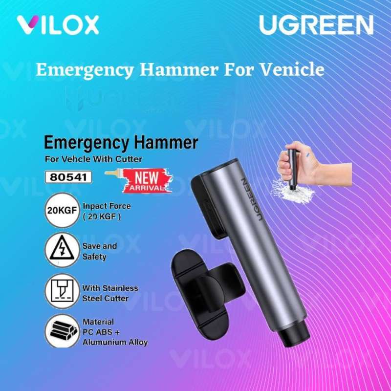 Jual ugreen car emergency safety hammer cutter seat belt pemecah kaca