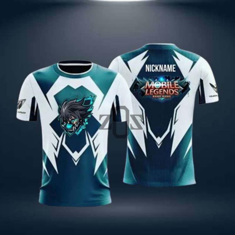 Jersey Gaming Mobile Legend Baju Kaos Jersey Esport E-Sport Gaming