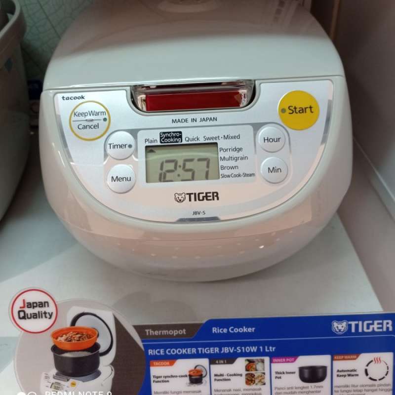 Promo Tiger Original Rice Cooker Digital 1l Jbv-s10 Diskon 23% Di ...