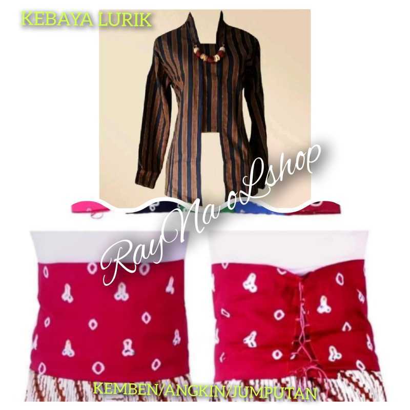 Jual SETELAN BAJU LURIK JAWA WANITA | KEBAYA LURIK + KEMBEN/JUMPUTAN