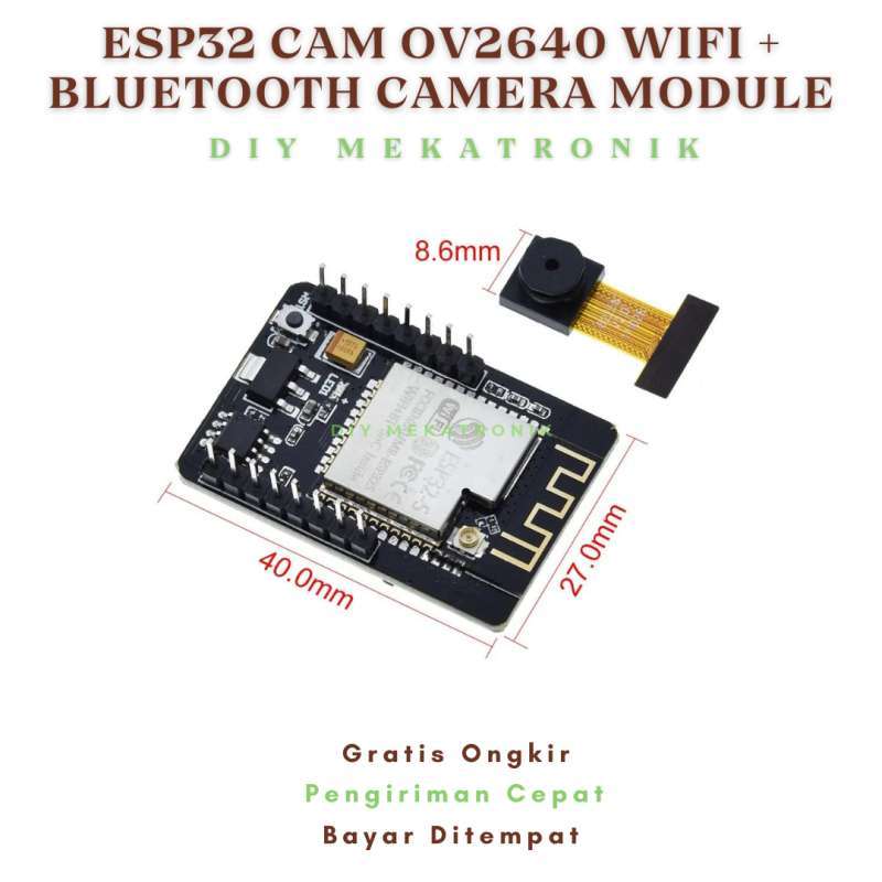 Jual Esp32 Cam Ov2640 Wifi + Bluetooth Camera Module Development Board ...
