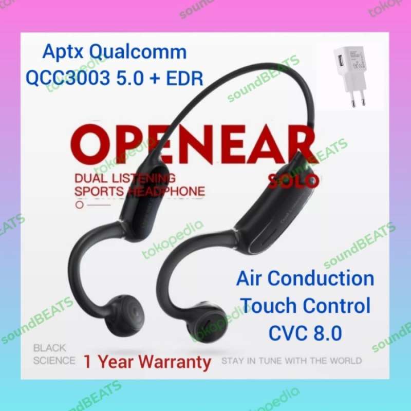 OPENEAR SOLO APTX Qualcomm CVC 8.0 Air Conduction Bluetooth Headphone