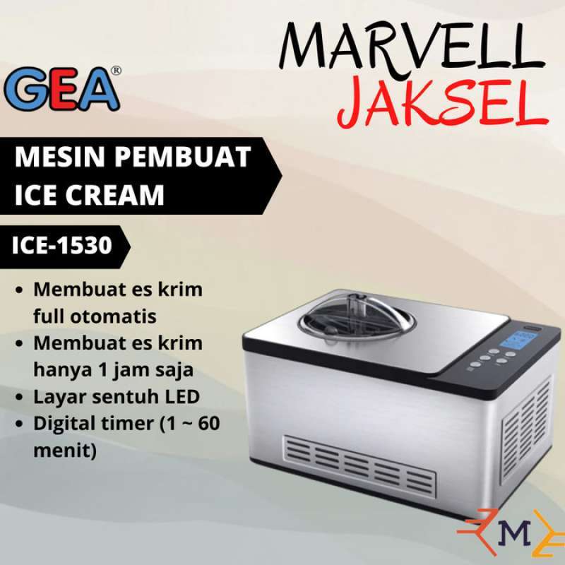 Promo Ice Cream Maker Gea Ice1530 / Mesin Pembuat Es Krim Portable Otomatis New Diskon 4 Di