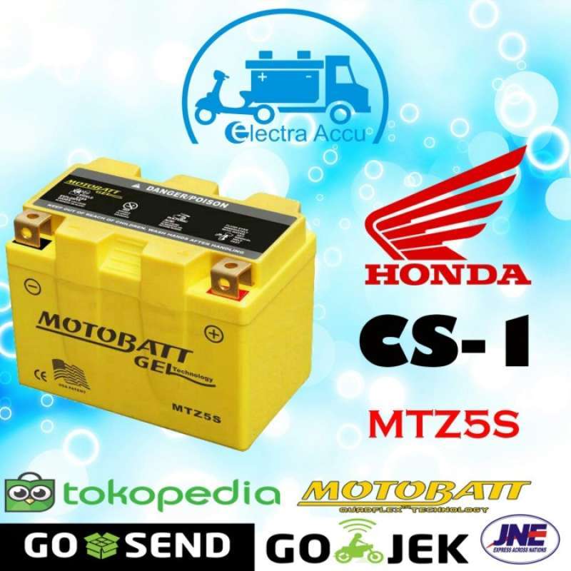 Promo Aki motor honda CS1 motobatt MTZ5S GARANSI Diskon 3% di Seller