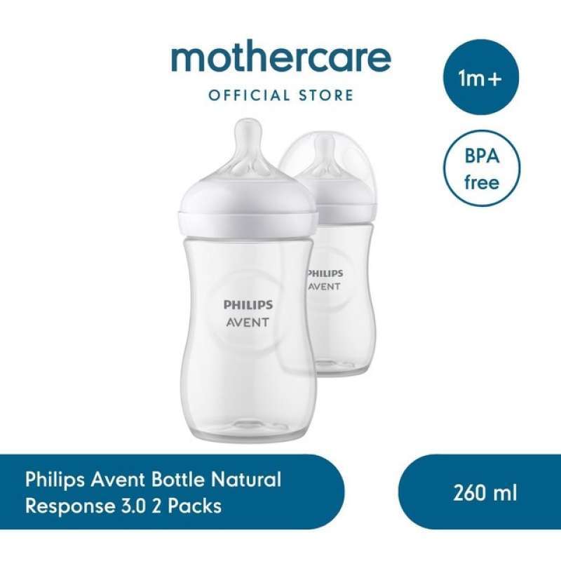 Promo Philips Avent Bottle Natural Response 260ml Packs