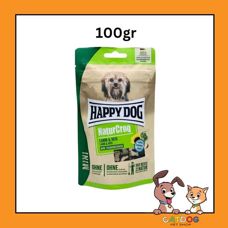 Jual Happy Dog Naturcroq Mini Adult Lamb Rice Snack 100gr Di