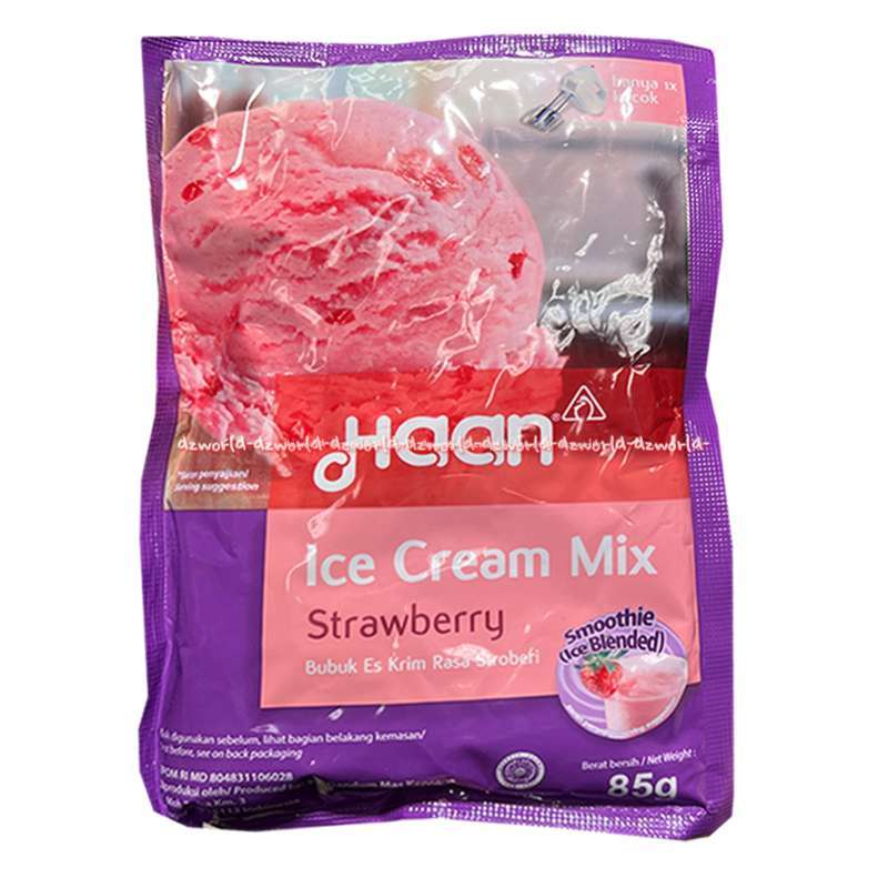 Haan Ice Cream Twist Vanila 85gr Tepung Instan Membuat Es Krim Haan Bubuk  Ice Cream Instan starberry