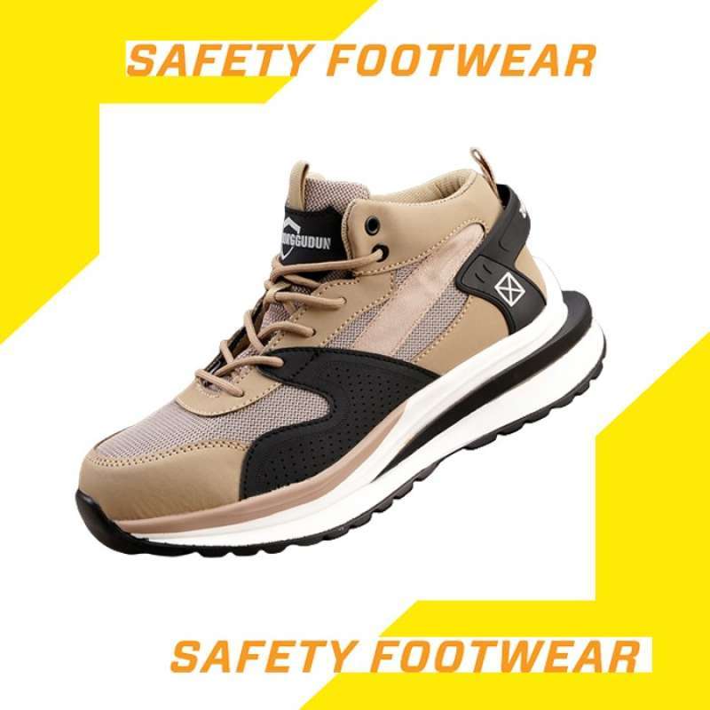 Promo PROMO SEPATU SAFETY BOOT ANTI PAKU UJUNG BESI SPORTY SAFETY