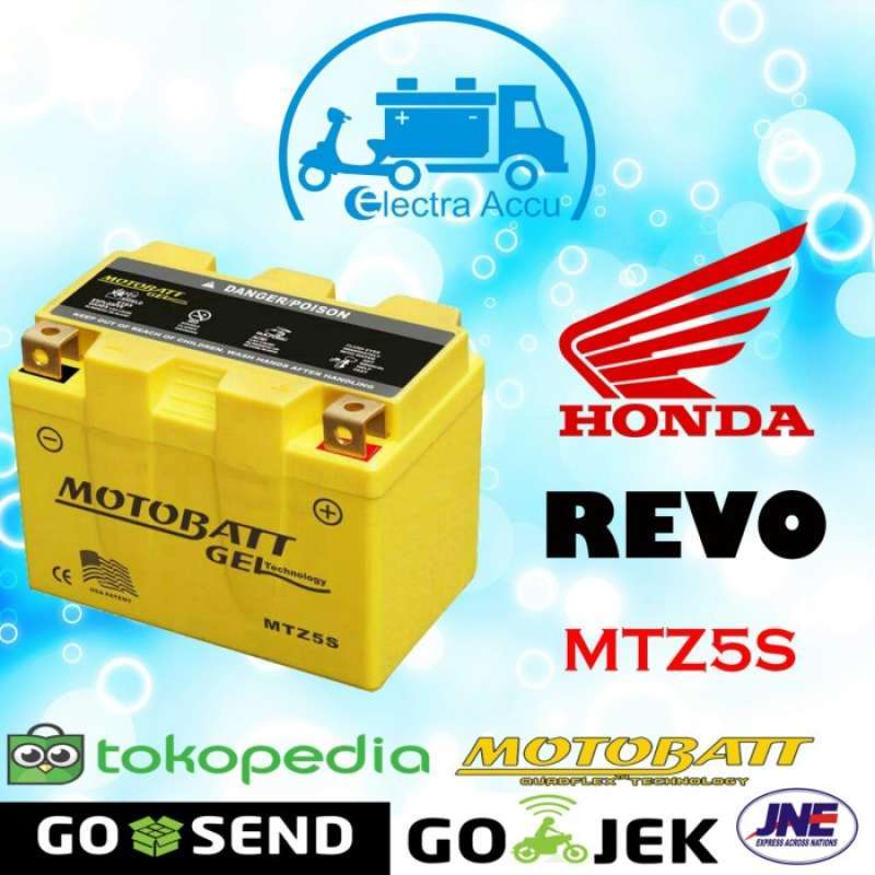 Promo Aki motor honda revo motobatt MTZ5S GARANSI Diskon 3% di Seller