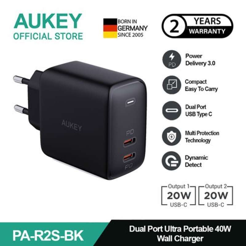 Promo Aukey Par2s Charger 40w 2p Diskon 31 Di Seller