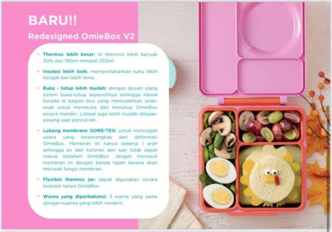 Promo OMIEBOX KOTAK MAKAN LENGKAP DENGAN THERMOS LUNCH BOX OMIE BOX