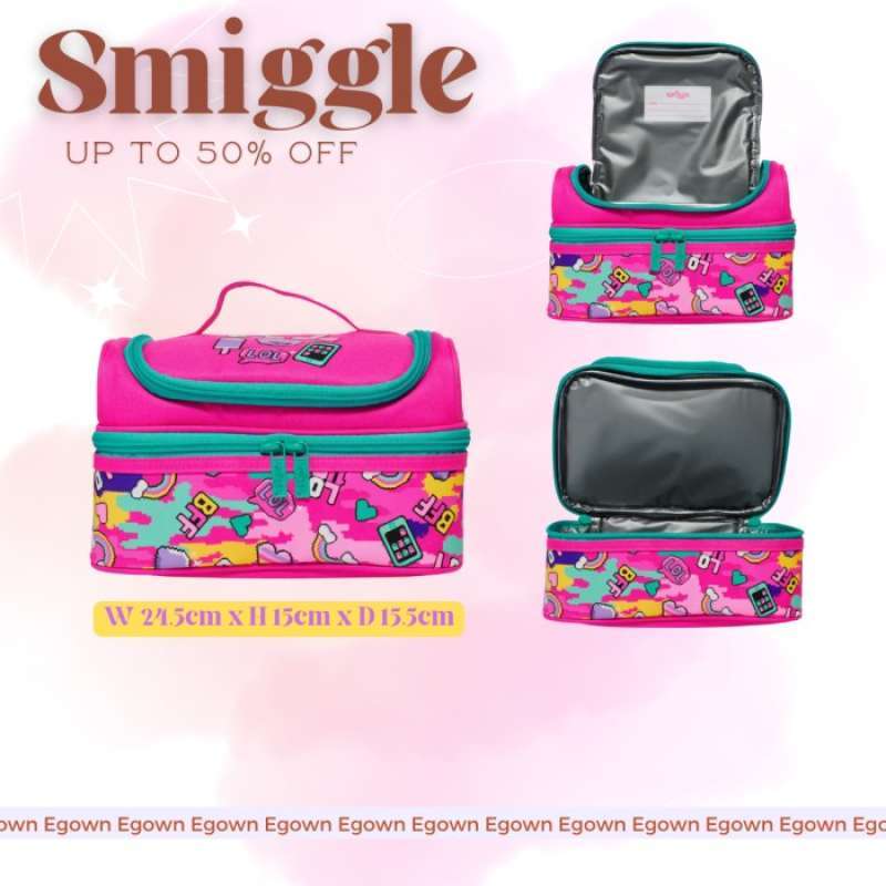 KADO ANAK TEMPAT BEKAL SMIGGLE LUNCH BAG BONEKA ICE CREAM LORENA