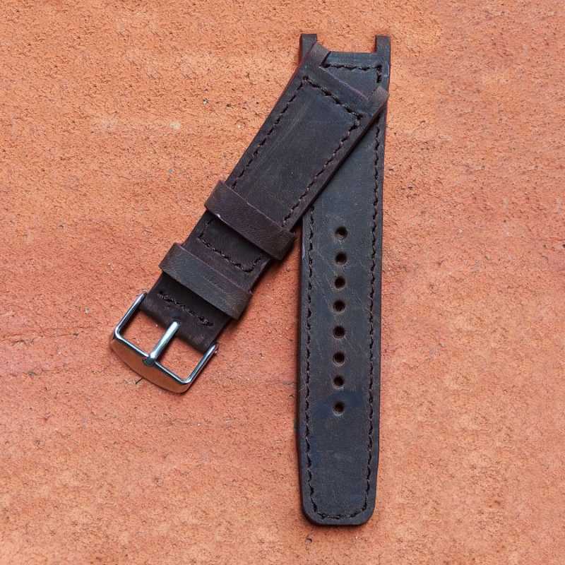 Jual Strap Jam Tangan Kulit Asli Custom Warna Hitam Garansi 1 Tahun