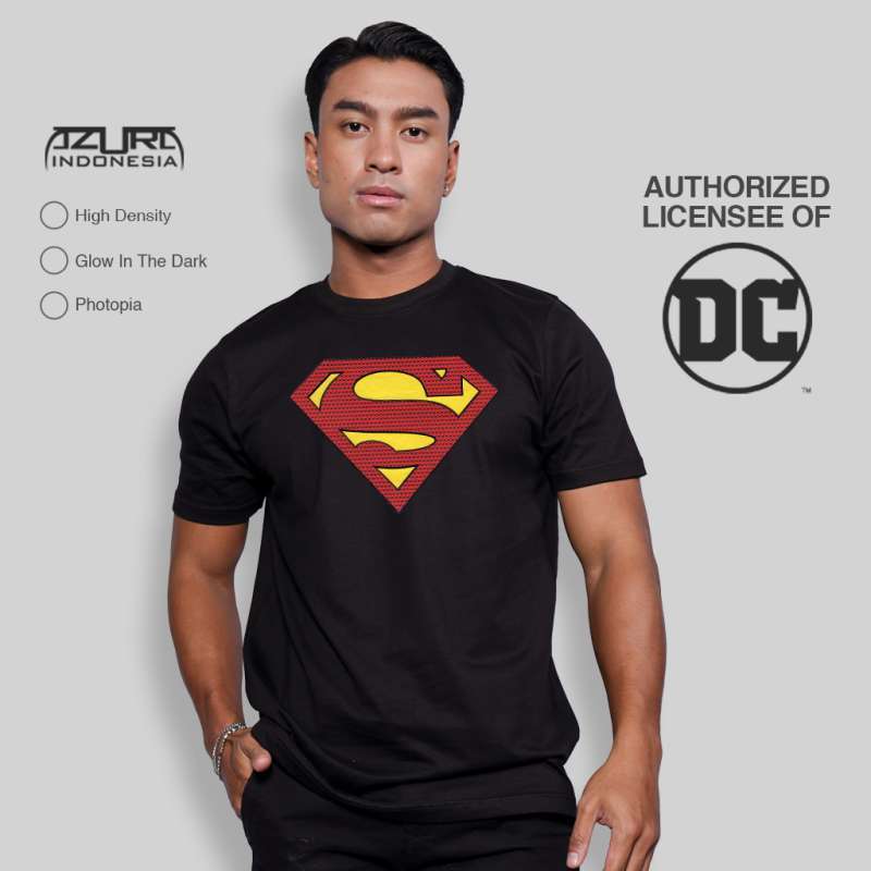 Promo azura tshirt dc comics original superman comic logo pattern