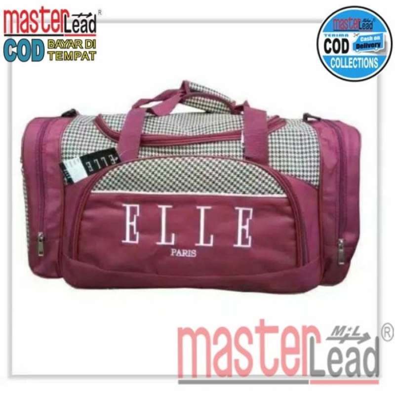 Promo Tas travel bag ELLE Jumbo Tas pakaian buat mudik dan olahraga