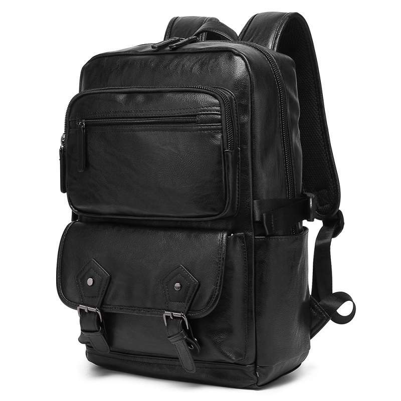 Luminox Tas Ransel Kasual Kulit PVC Sintetis IEG Tas Ransel Pria Wanita  Unisex Backpack Daypack