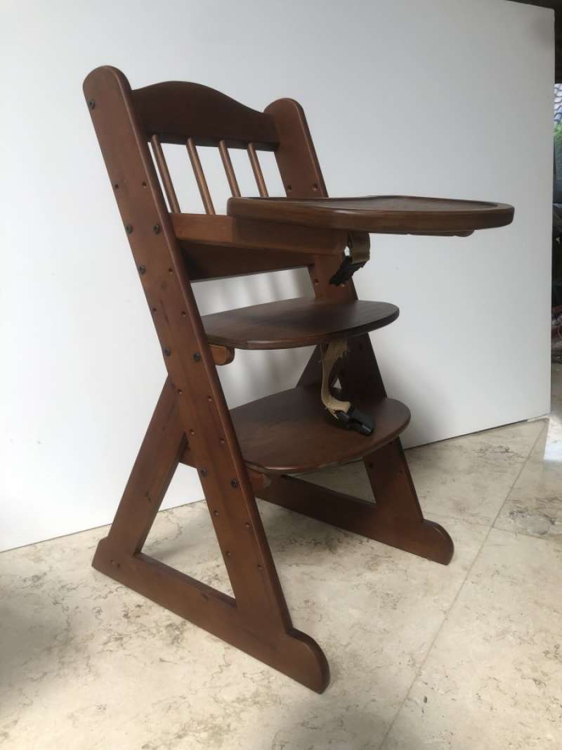 Promo Baby Chair Wood Kursi Bayi Kayu Kursi Makan Bayi Premium Quality