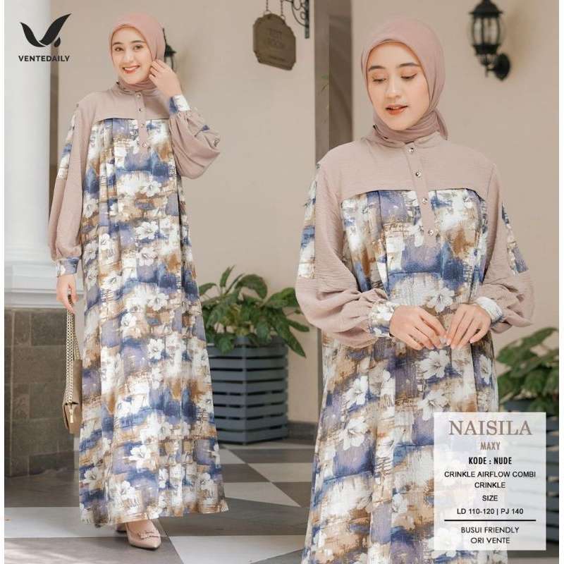 gamis busui syari lucu layla maxi xxxl jumbo fashion terbaru