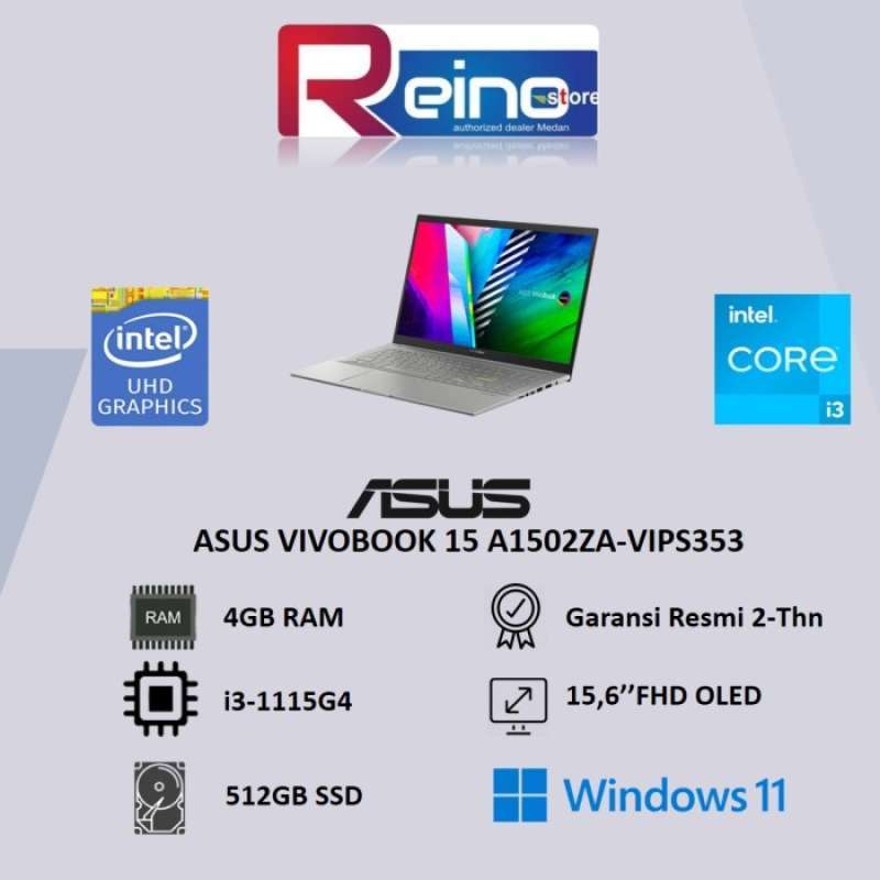 Jual ASUS VIVOBOOK ULTRA 15 K513EA-OLED352 I3-1115G4 4GB/512GB W11 ...