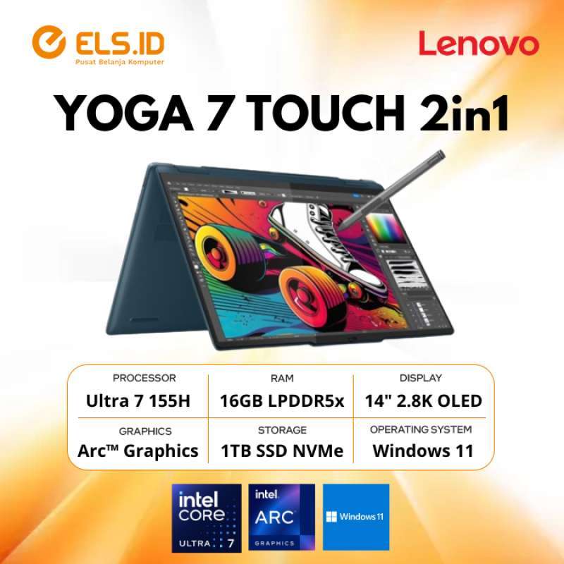 Écran LCD De Remplacement Lenovo Yoga 7 14IML9 - 14" WQXGA+ OLED Tactile, Réf. 5D10S40120, Neuf Garanti 90 Jours