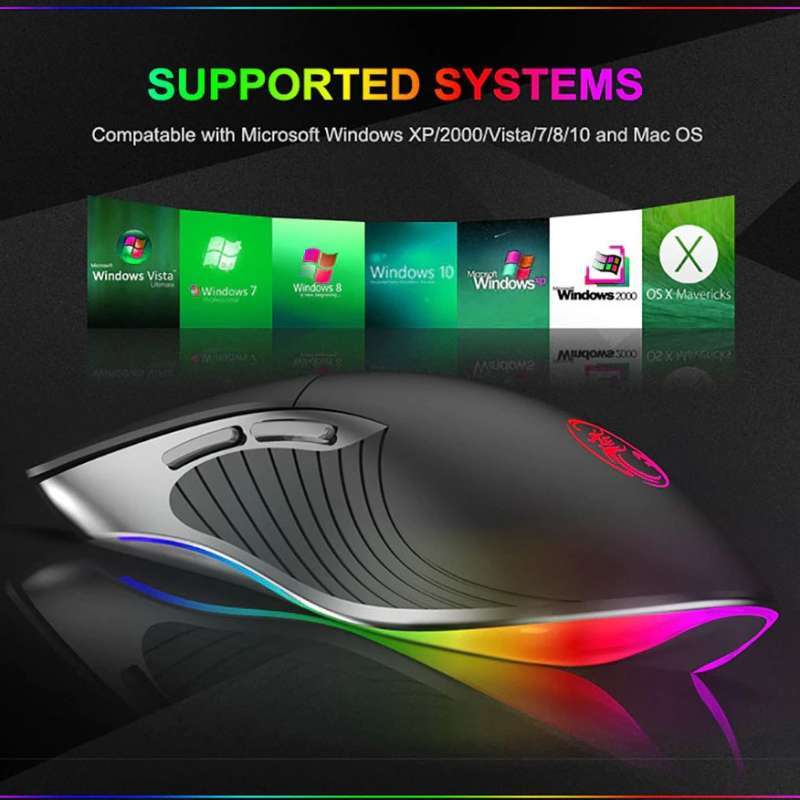 Promo Gaming Mouse Led 3200 Dpi Normal Version Mouse Gaming X6 Black ...